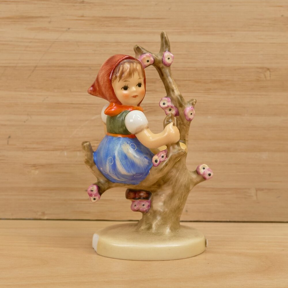 Vintage GOEBEL M J Hummel "Apple Tree Girl" Porcelain Figurine, Made in Germany